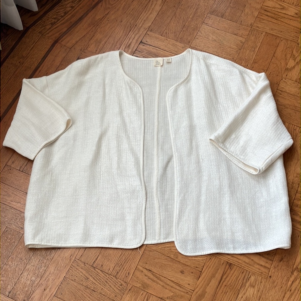 Exquisite EILEEN FISHER Linen Boxy Jacket size XL